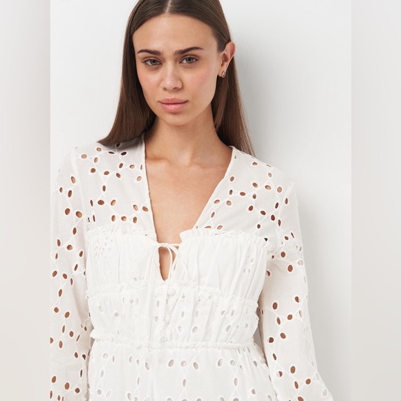 White Zara dress Size Small - Picture 3 of 8